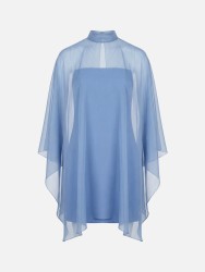 Short dress with cape