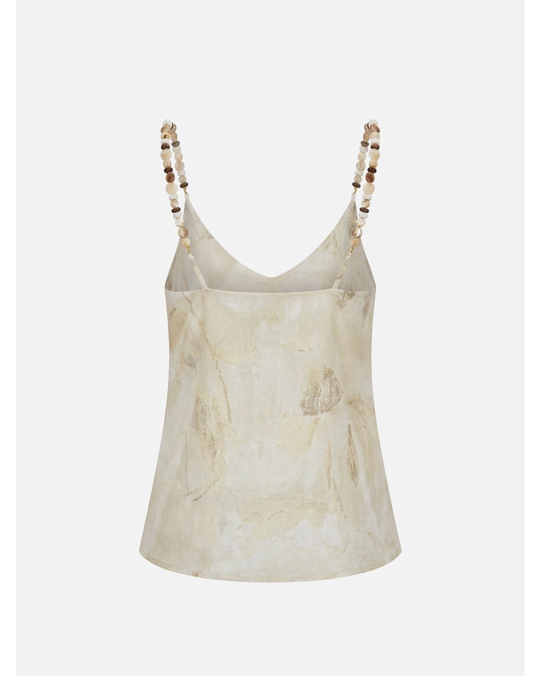 Thin-strapped top with stone effect