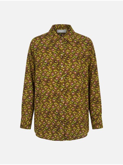 Fluid printed blouse