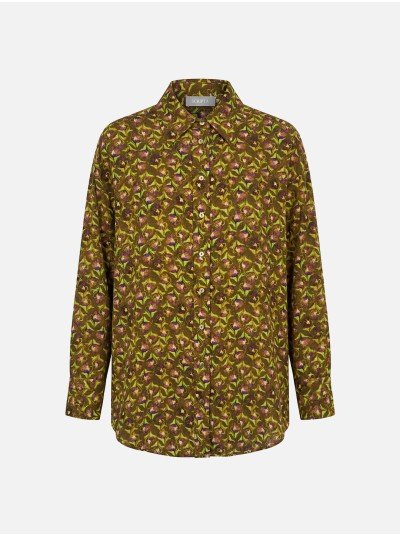 Blusa fluída estampada