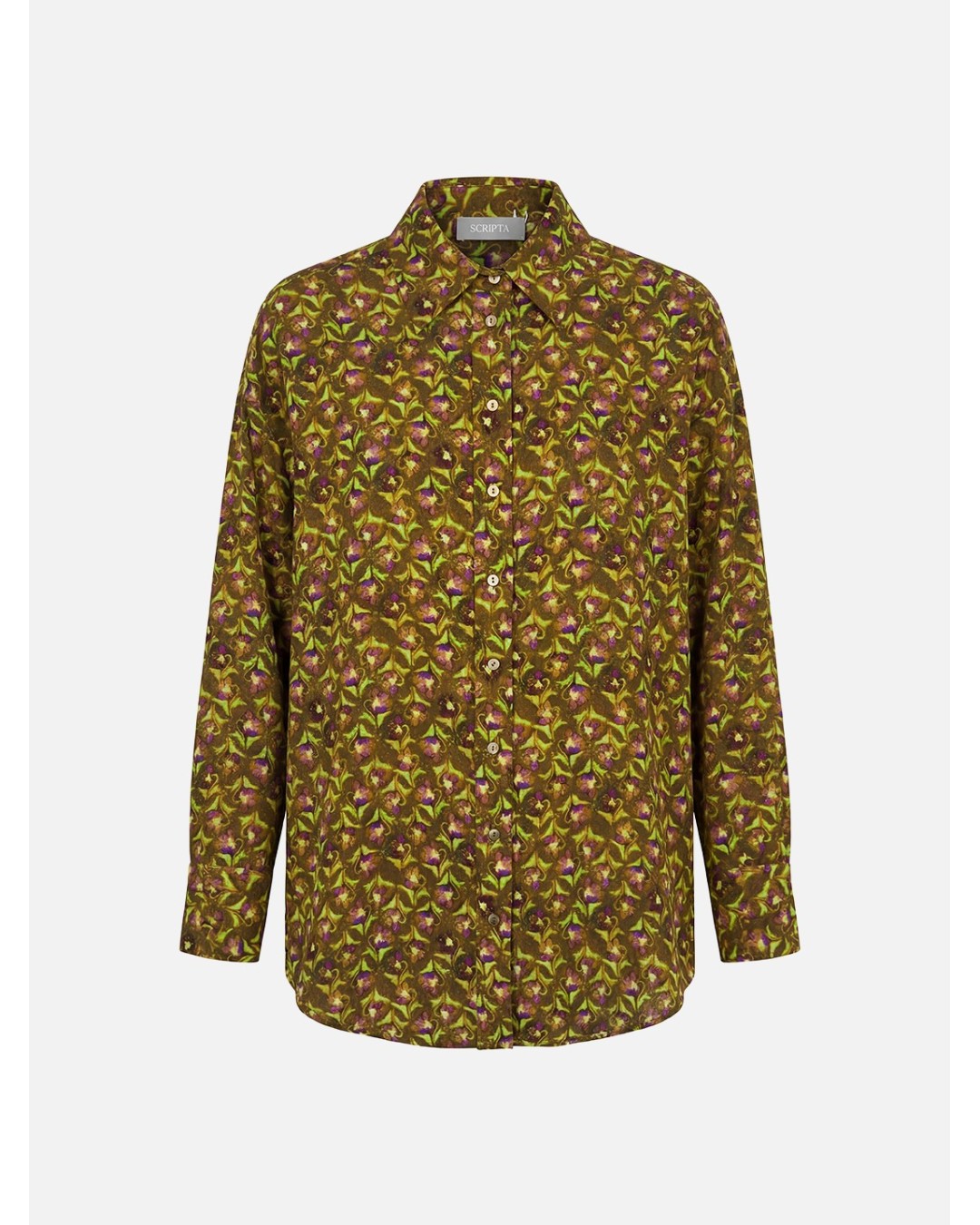 Fluid printed blouse