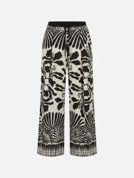 Flowing printed trousers
