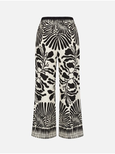 Flowing printed trousers
