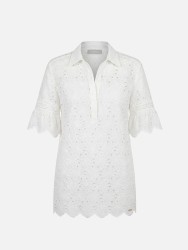 Short lace dress with 3/4 sleeves