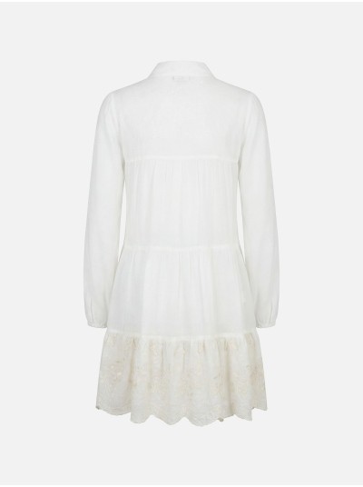 Short dress with embroidered detail