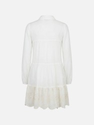 Short dress with embroidered detail